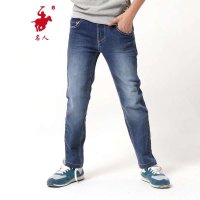 名人童装中大男童长裤子2014秋季新款儿童牛仔长裤