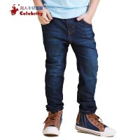 名人童装2015春夏装新款儿童牛仔裤男童百搭牛仔长裤