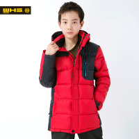WHS沃海森 2016春童装时尚保暖羽绒棉服男 中长款男孩外套7541616