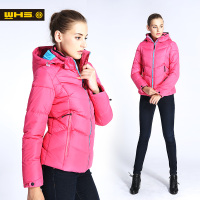 WHS沃海森 2016春季新款女士羽绒棉服纯色短款外套 立领棉衣女装