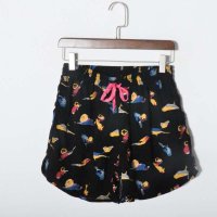 女装新款系带碎花休闲短款沙滩百搭热裤