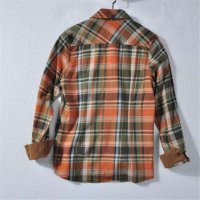 MISS JOJO秋冬新款韩版鸡皮绒拼接全棉格子衬衫女士衬衣打底