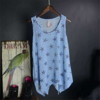 MISS JOJO2015春夏新款欧美风多色针织背心女士背心宽松大码外贸原单