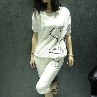 2016夏季修身显瘦休闲运动服套装女夏天新款夏装短袖七分裤两件套