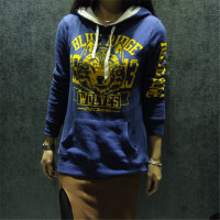 2016春装新款宽松大码连帽衫外套头加厚加绒韩版休闲学生女装