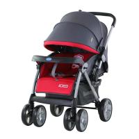 宝宝好婴儿推车双向推行避震全罩婴儿推车可换向高大时尚童车736（中国红）