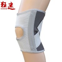 狂迷弹簧支撑透气高弹力护膝运动女男春夏登山骑行跑步春夏护具 km3388