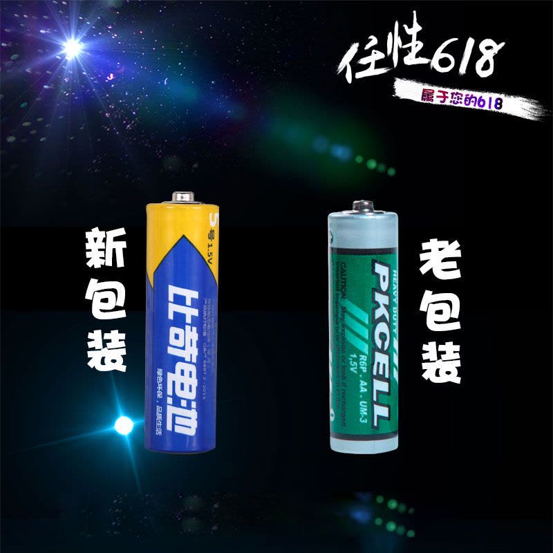 Pkcell 儿童玩具碳性环保耐用电池5号20节+7号20节碳性电池 共40节套装 鼠标普通干电池组合套装图片