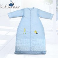 凯芙兰 婴幼儿童宝宝睡袋秋冬加厚款纯棉大童防踢被可脱胆包邮