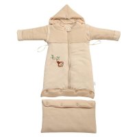 凯芙兰 天然彩棉成长型宝宝睡袋婴儿睡袋儿童睡袋防踢被 秋冬款