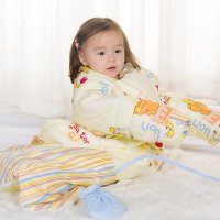 凯芙兰 婴儿睡袋秋冬款纯棉花宝宝睡袋儿童防踢被可脱胆特价包邮