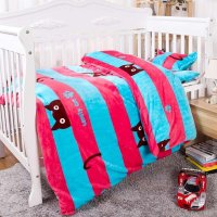 凯芙兰珊瑚绒法莱绒幼儿园被子三件套冬款