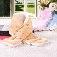 凯芙兰 宝宝彩棉秋冬围巾/婴儿保暖新生儿双面婴幼儿棉 舒适围脖