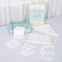 凯芙兰婴童大礼盒 新生儿竹纤维清凉大礼包（6件套）