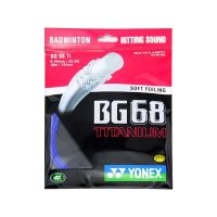 YONEX尤尼克斯羽毛球拍线 钛科技高弹性击球感坚硬 BG68Ti
