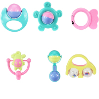 婴儿玩具手摇铃3-6-12个月宝宝0-1岁早教益智opp6件套