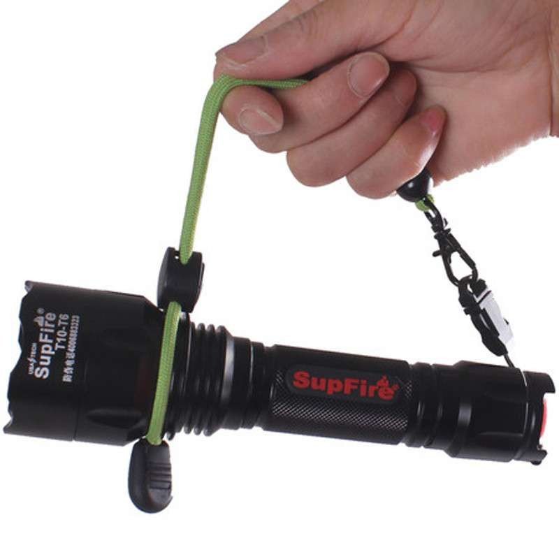 Supfire/神火 新品T10-T6 泛光远射型强光手电筒 进口CREE T6 LED高亮无黑圈 led强光户外骑行