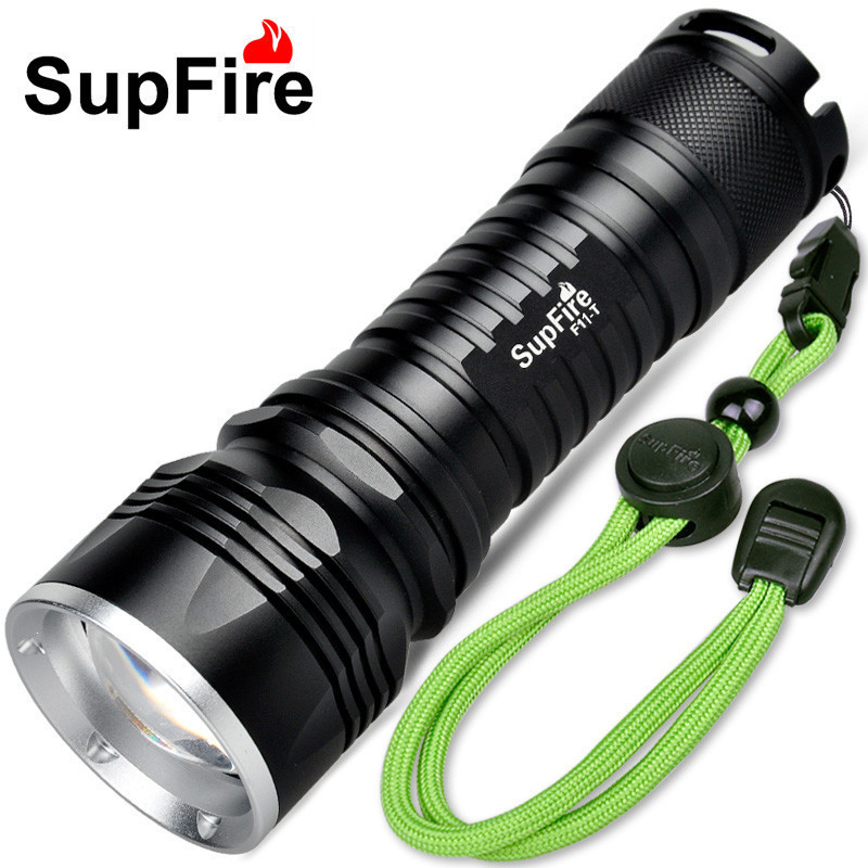 神火supfire伸缩调焦强光手电筒F11进口XML2(T6)LED 凸镜变焦26650大功率锂电池兼容18650 远射