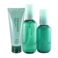 泊美 植物纯净界控油保湿祛痘补水3件套装组合 洁+水+霜清爽型