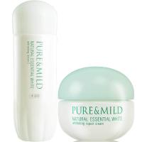 泊美PURE&MILD 植物芯润白凝亮美白保湿补水2件超值套装I(水润型)（水150g+面霜50g）