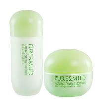 资生堂泊美PURE&MILD 超值套装植物倍水润保湿补水滋养2件套II(滋润型)（乳液120g+霜50g）