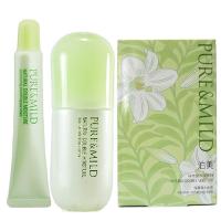 资生堂泊美PURE&MILD 超值套装植物倍水润保湿补水滋养3件套（眼霜20g+精华液40g+面膜6片）