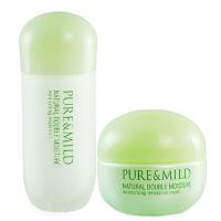 资生堂泊美PURE&MILD 超值套装植物倍水润保湿补水滋养2件套I(水润型)（乳液120g+霜50g）