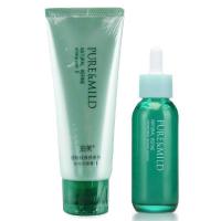 资生堂泊美PURE&MILD 控油保湿祛痘补水2件超值套装II(滋滋型)(洗面奶100g+密集精华液40g）
