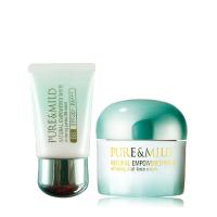 泊美PURE&MILD 植物奢白系列美白保湿补水超值2件套装水润（霜50g+修颜霜40g）