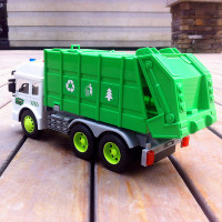 LEFEI/乐飞 大号儿童惯性电子元件非充电音乐玩具工程车3-6岁垃圾车环卫清洁汽车玩具