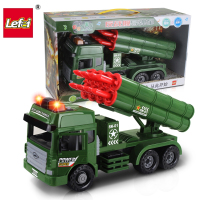 乐飞(LEFEI)军事音乐车模型车反战舰导弹车惯性坦克/军事战车工程车 ABS塑料玩具 3岁以上 模型玩具