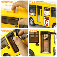 乐飞LEFEI 儿童音乐玩具小汽车仿真双层大巴士公交车模型其他声光惯性车大号1-3-6岁公交巴士塑料玩具