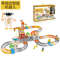 仙邦宝贝(Simbable kidz)儿童欢乐工程积木轨道车智能无线感应机器人小汽车电动3-6周岁男孩轨道车玩具