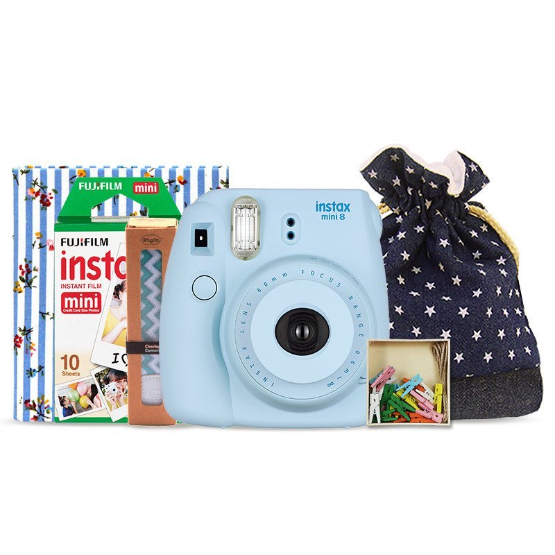 富士mini8蓝色相机路人版 美颜自拍神器LOMO胶片相机礼物 官方正品
