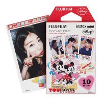 富士拍立得instaxmini7S/8/25/50/70/90专用米奇（new）卡通相纸10张 海外直供