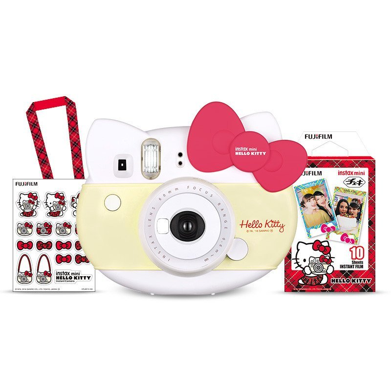 富士hellokitty纪念款相机限量版（可爱红）美颜自拍神器 LOMO胶片相机 礼物 官方正品