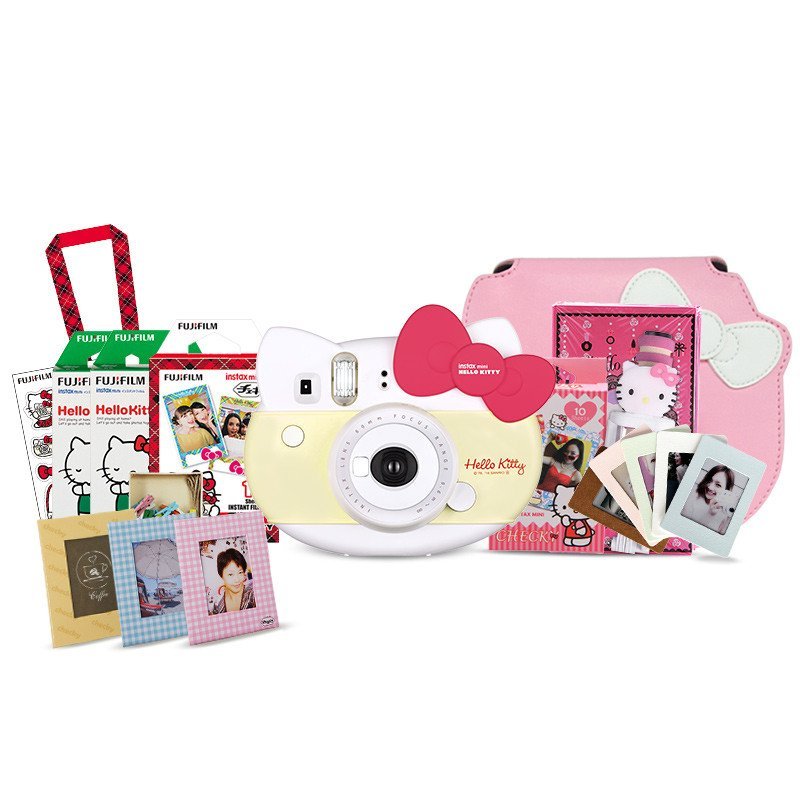 富士hellokitty纪念款相机限量版（可爱红）真爱版 美颜自拍神器 LOMO胶片相机 礼物 官方正品