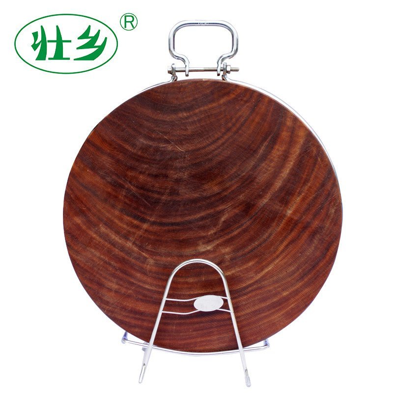 33X6cm壮乡 铁木砧板 越南进口蚬木 实木切菜案板厨房整木菜墩整木圆形