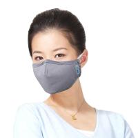绿盾口罩防雾霾防尘防PM2.5防流感活性炭滤片口罩 女款雁灰色