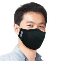绿盾口罩防雾霾防尘防PM2.5防流感活性炭滤片口罩 男款黑色
