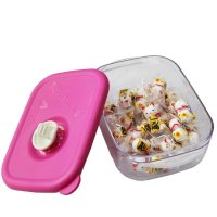 Tupperware特百惠迷你欢宴方盒 糖果零食盒饭盒260ml