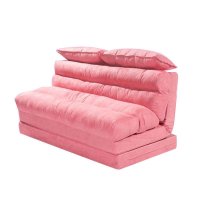 出口日韩欧美风格环保家居家具沙发懒人沙发沙发床带抱枕粉红色