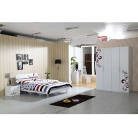 现代时尚简约风格板式家具套房成套家具卧室六件组合 卧室家具套装组合