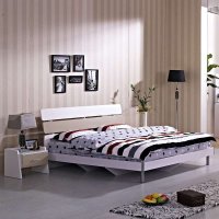 烤漆家具 时尚简约床单人双人烤漆床1.2米1.5米1.8米板床板式大床现代单人床
