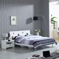 烤漆板式床 简约时尚现代1.5米1.8米双人床火热促销中