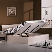 现代家具储物床气压高箱床板式双人床1.2米1.5米1.8米简约田园卧室