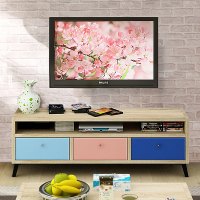 电视柜客厅家具电视柜组合电视机柜简约欧式电视柜组合电视柜墙地柜客厅柜 淡蓝+亮粉