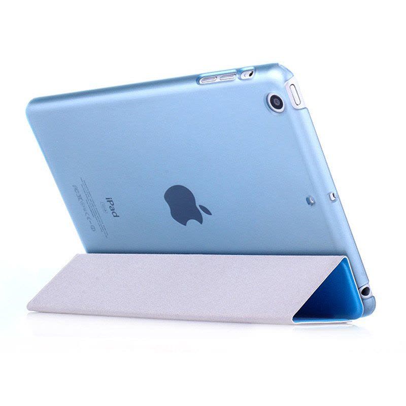 魅爱琳 ipad Air2保护套9.7蚕丝纹三折支架皮套ipad6苹果平板电脑外壳2018翻盖智能休眠磨砂简约时尚男女图片