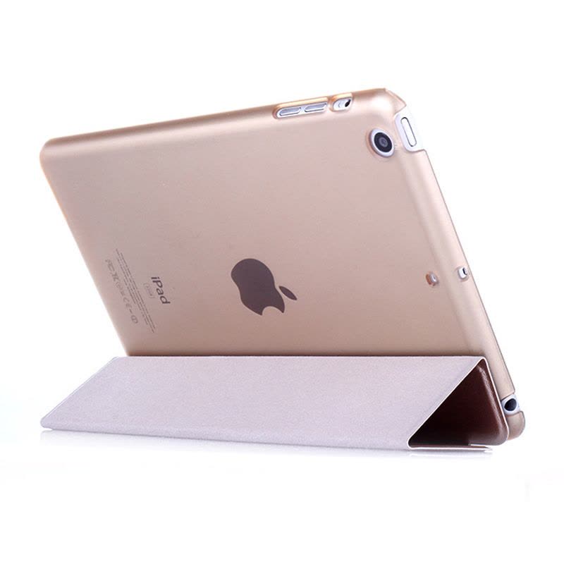 魅爱琳 新iPad保护套 9.7英寸保护壳 外壳 三折蚕丝皮套休眠翻盖 苹果平板newipad A1822 2017版图片