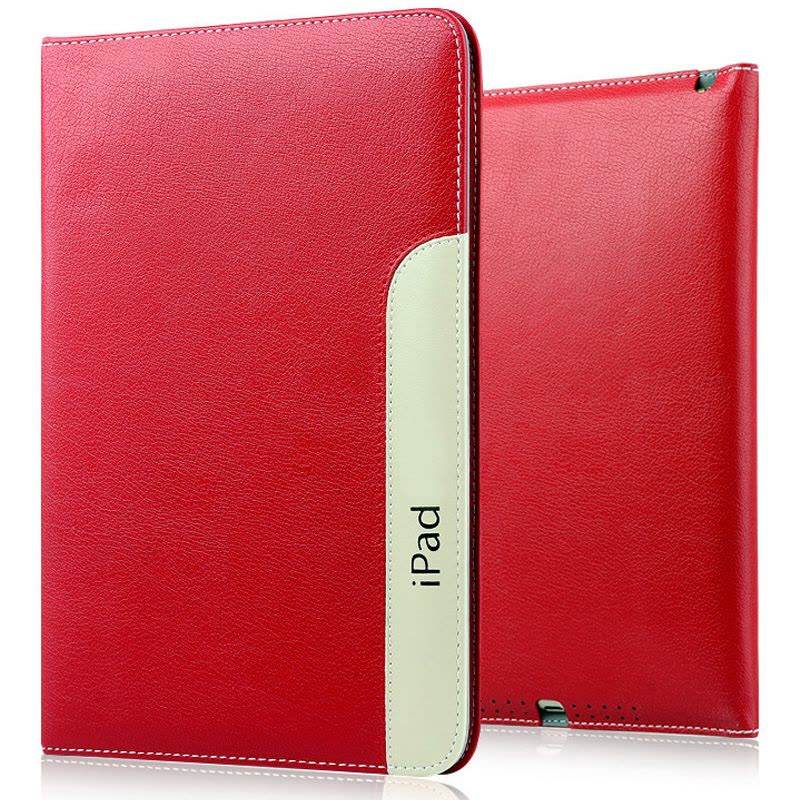 魅爱琳 新iPad 9.7英寸保护套 保护外壳 商务复古皮套 防摔软套 翻盖智能休眠 苹果平板 2017款轻薄时尚全包图片